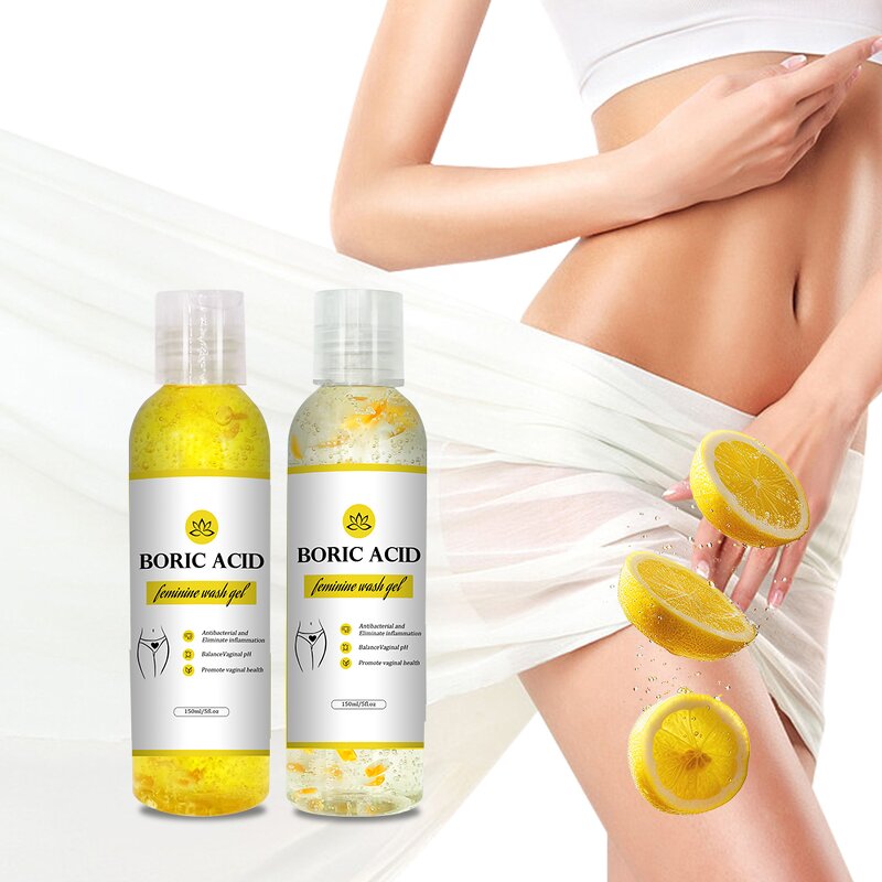 Yoni Gel Wash Manufacturer - 150ml Feminine Vaginal PH Balance Hygiene with Boric Acid Foaming - Private Label