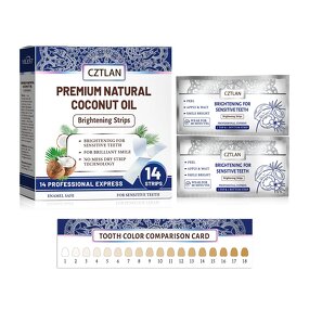 Teeth Whitening Strips Manufacturer - Hot Sale Bright White Smile Sensitive Free with Coconut Oil