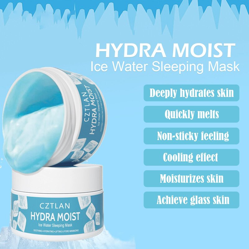 Sleeping Mask Manufacturer - Wholesale Deeply Hydrates Skin Moisturizing Brightening Treat Dryness Hydra Moist Ice Water