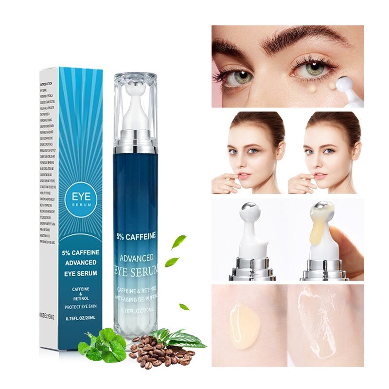 Eye Cream Manufacturer - Organic Caffeine with Roller for Dark Circles Puffiness Wrinkles & Lift