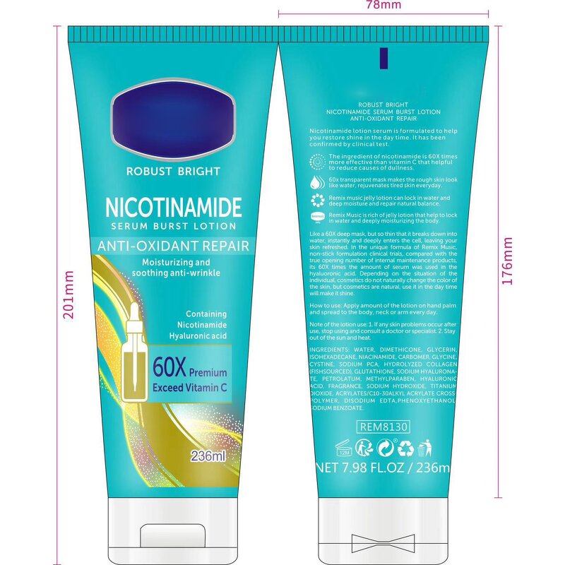 Whitening Cream Manufacturer - VC Niacinamide Powerful Natural Moisturizing Brightening 236ml Gluta-Hya