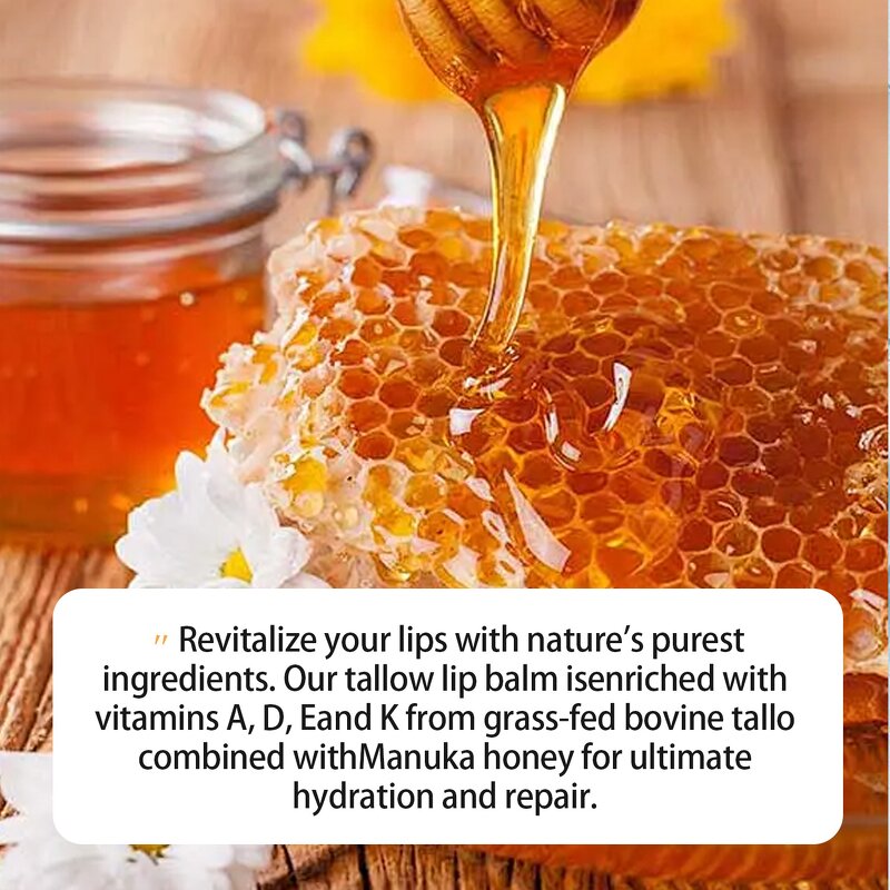 Lip Balm Manufacturer - Factory Price OEM Custom Logo Grass-Fed Beef Tallow Moisturizing Brightening Waterproof 5g