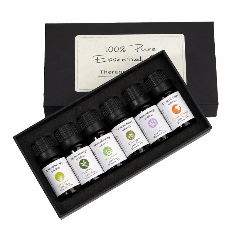 Aromatherapy Essential Oils Set Manufacturer - 6 Set Private Label Gift 10ml Lavender Oil for Relaxation and Calming