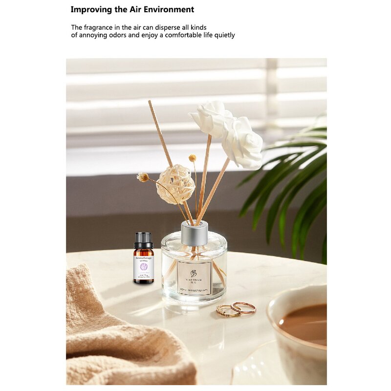 Aromatherapy Essential Oils Set Manufacturer - 6 Set Private Label Gift 10ml Lavender Oil for Relaxation and Calming