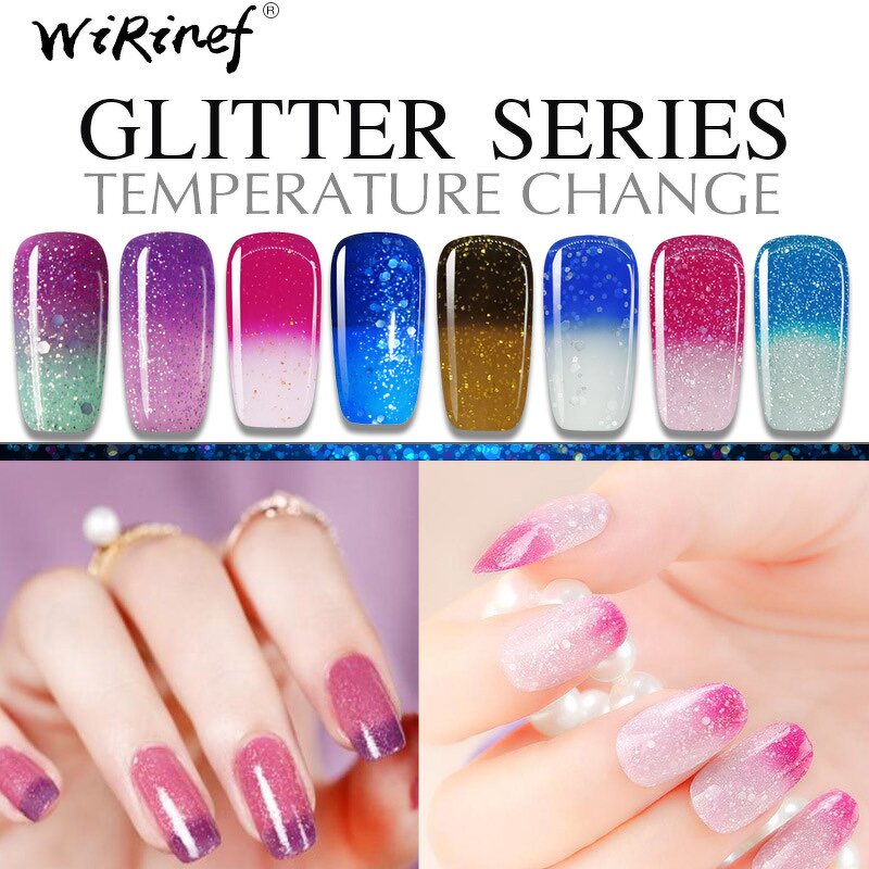 Nail Polish Glue Manufacturer - 2021 Cross-Border Custom Label Strong Gradient Color Phototherapy UV Real Color Change