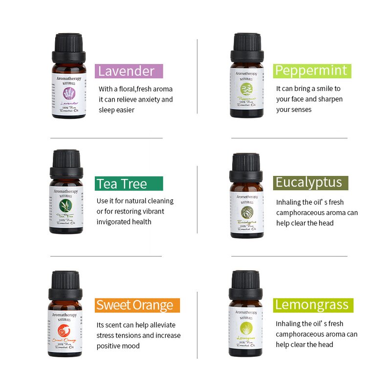 Essential Oil Manufacturer - Custom Water Soluble Organic 10ml 100% Pure Sandalwood Lemon Peppermint for Hotel