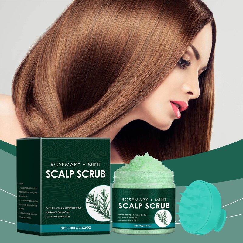 Scalp Scrub Shampoo Manufacturer - Gentle Exfoliating Sea Salt Cleansing Moisturizing Oil Control Rosemary Mint