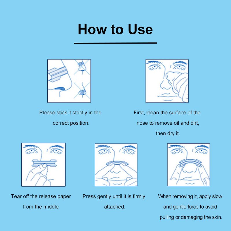 Snore Stop Nose Strips Manufacturer - Direct Factory Strengthening Body Patches Nose Plaster Black Breathing