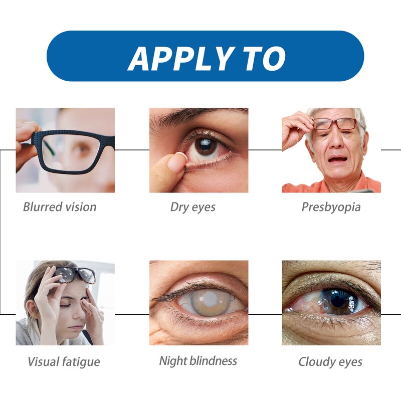 Eye Strain Cream Manufacturer - Relieve Dryness Improve Blurred Vision Dry Eyes Treatment Moisturizer Cold Compress Gel