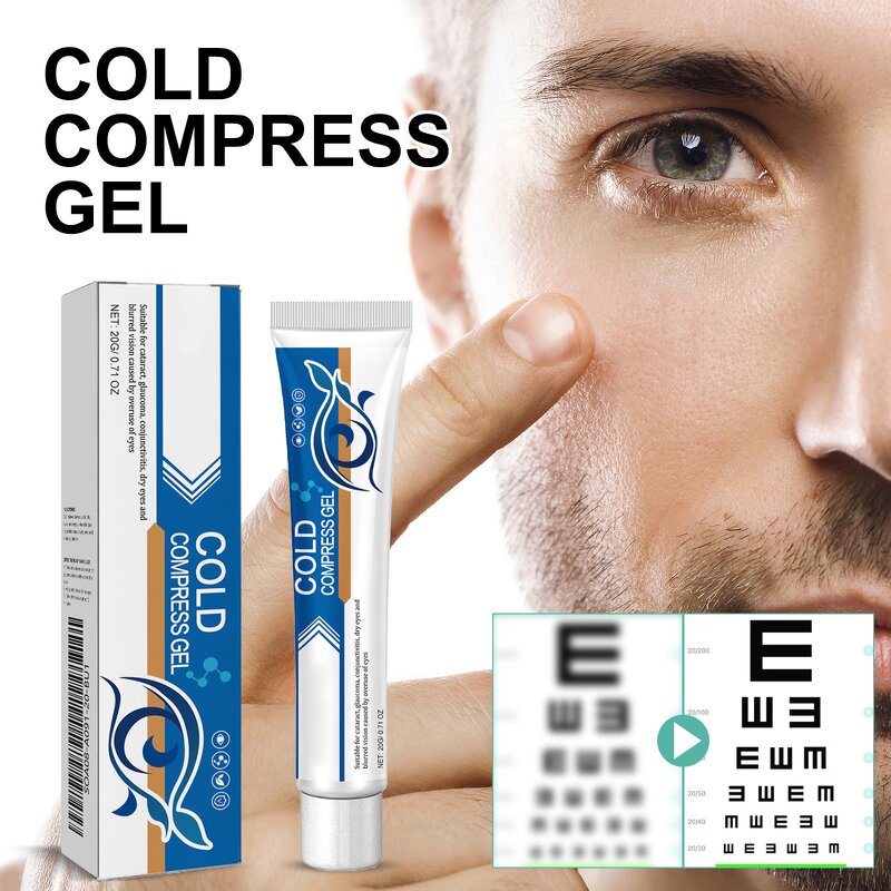 Eye Strain Cream Manufacturer - Relieve Dryness Improve Blurred Vision Dry Eyes Treatment Moisturizer Cold Compress Gel