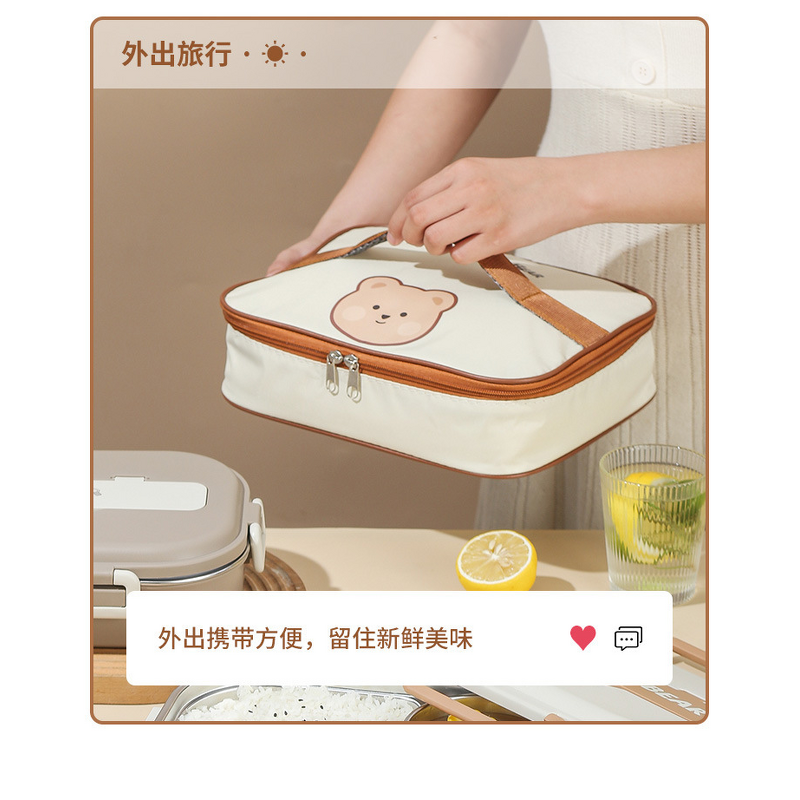 Lunch Box Bag Manufacturer - Insulated Aluminum with Cartoon Design Portable