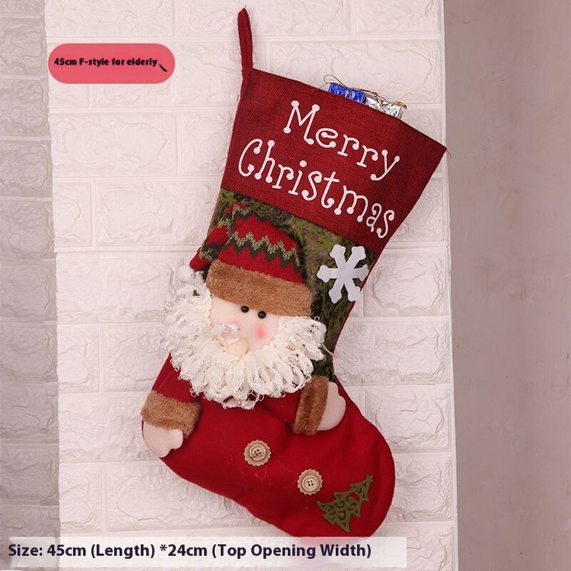 Gift Bags Manufacturer - Cartoon Christmas Stockings Large & Small Candy