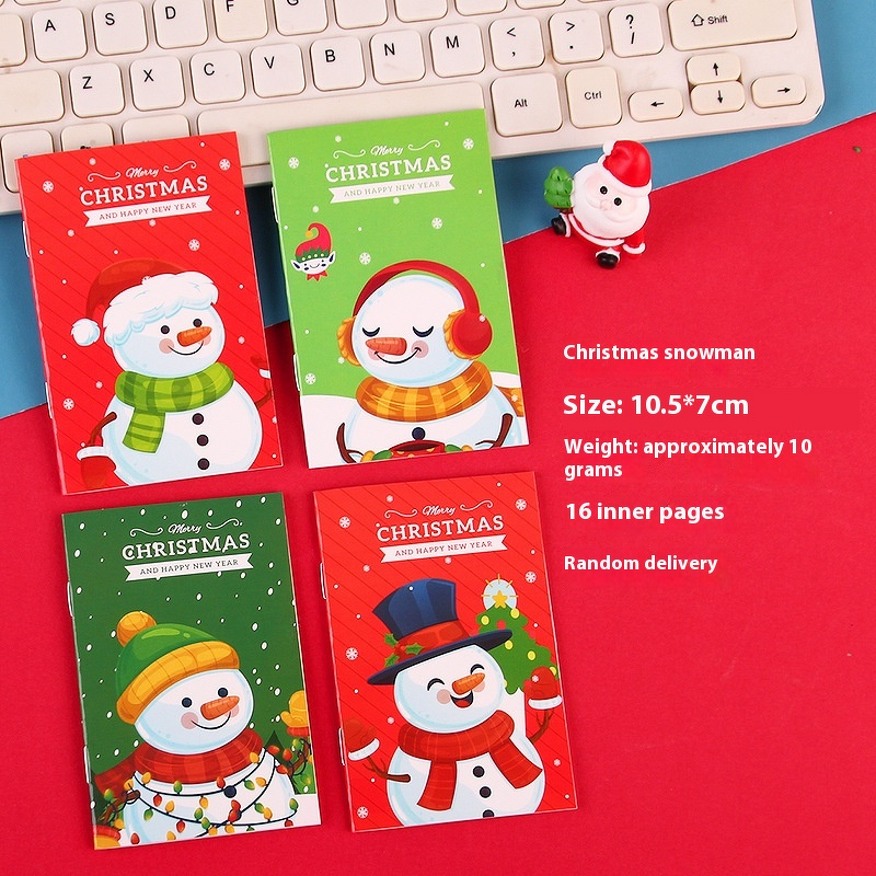 Notebook Manufacturer - Small A3 Cartoon Christmas Printed Pocket