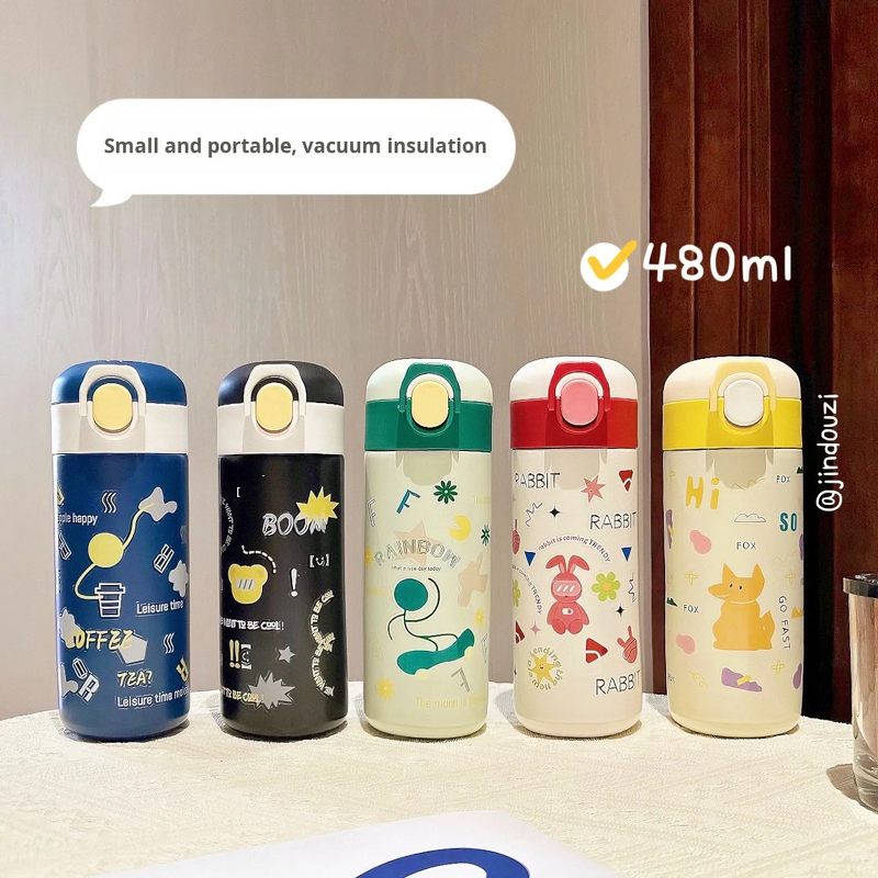 Insulated Cup Manufacturer - Bouncing Vacuum Direct Drinking Cartoon