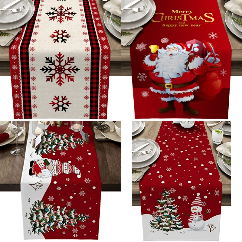 Table Runner Manufacturer - Eco-Friendly Christmas Polyester Cotton Print