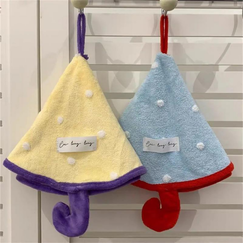 Hand Towel Manufacturer - 2025 Small Umbrella Hanging Cute Bathroom Coral Fleece