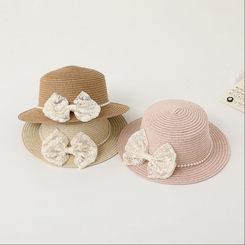 Beanie Hat Manufacturer - Summer Stylish Lace Princess Flat-Top Sun Protection