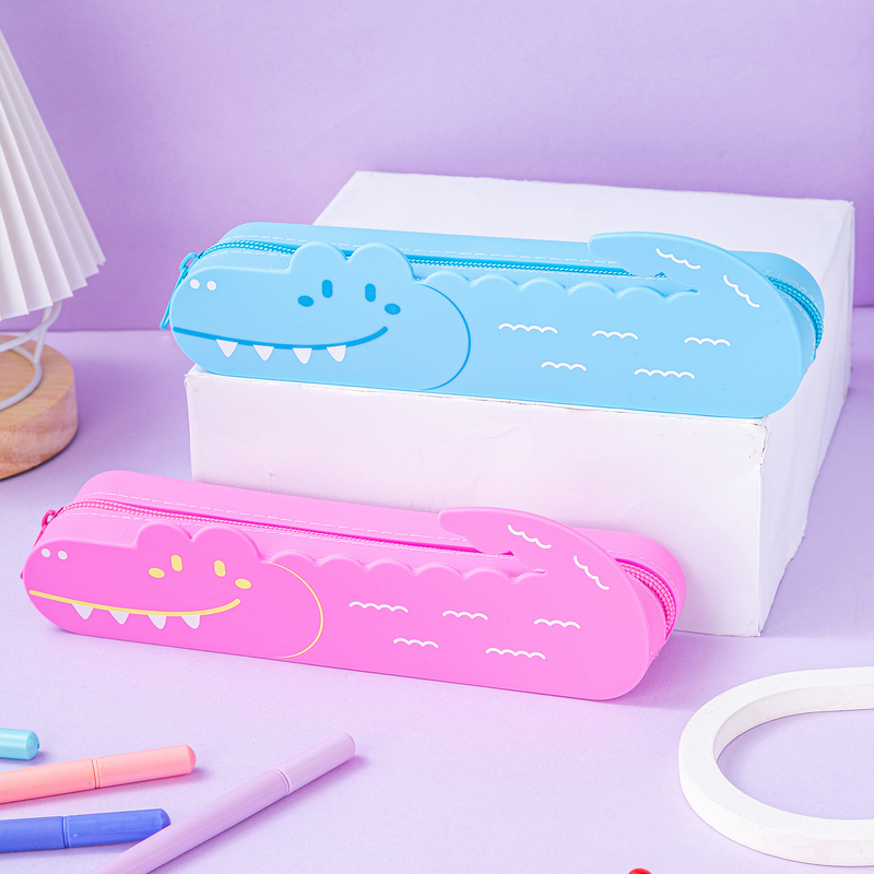 Pencil Case Manufacturer - New Silicone Cute Tooth Crocodile Type