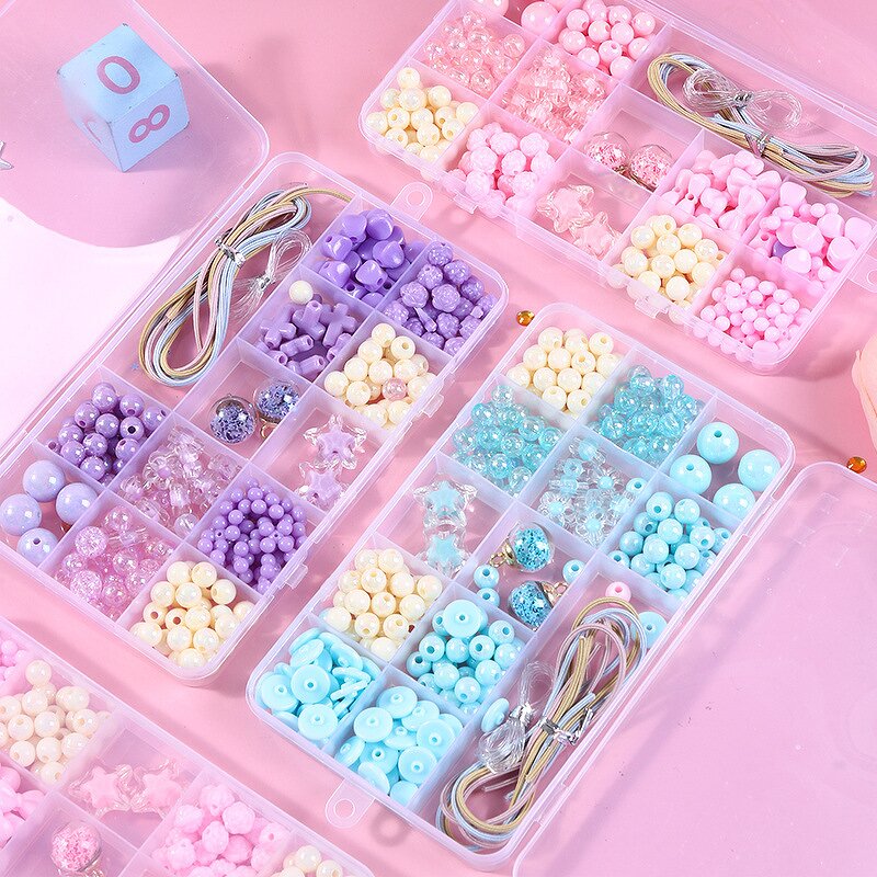 Educational Toys Manufacturer - DIY Beaded Hand-made Bracelet Necklace for Girls