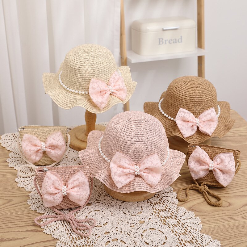 Sun Visor Hat Manufacturer - Cute Summer Princess Baby Girl's Thin Straw