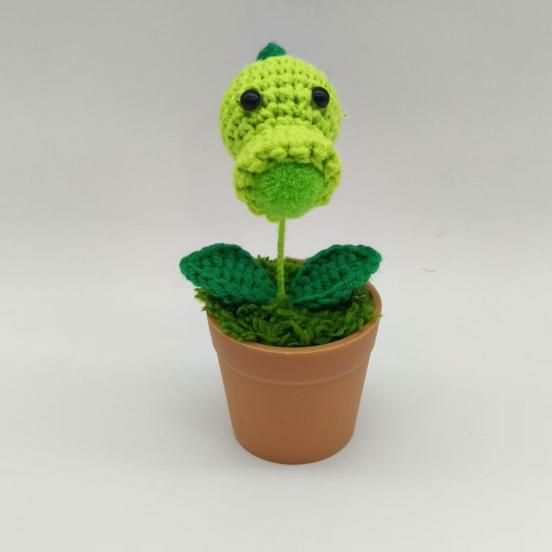 Crochet Potted Plant Manufacturer - Handmade Mini Sunflower Yarn Minimalist