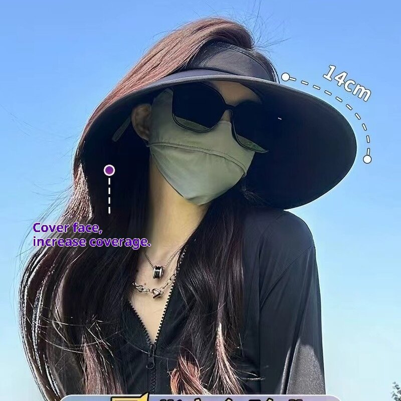 Sun Hat Manufacturer - Women's UPF50 Waterproof Cotton Large Brim Ice Silk