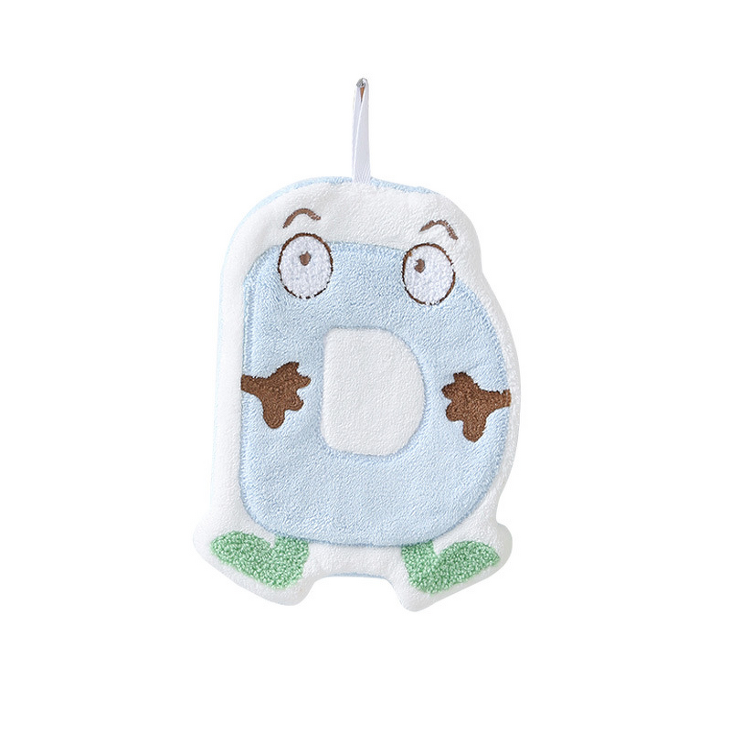 Hand Towel Manufacturer - Cartoon Coral Fleece Cute Small Hanging Type