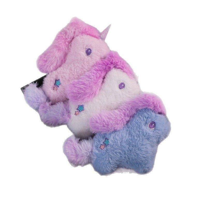 Plush Keychain Manufacturer - Cute Cartoon Rainbow Unicorn Doll Pendant