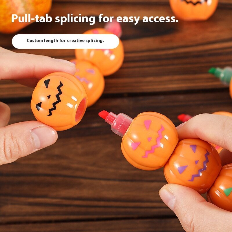 Highlighter Set Manufacturer - Creative Halloween Pumpkin for Students