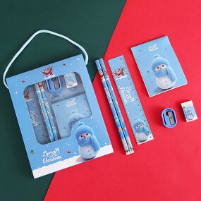 Christmas Stationery Set Manufacturer - 6-Piece for Primary School Students