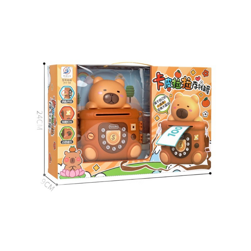 Piggy Bank Manufacturer - Children's Cartoon Bear with Light Music