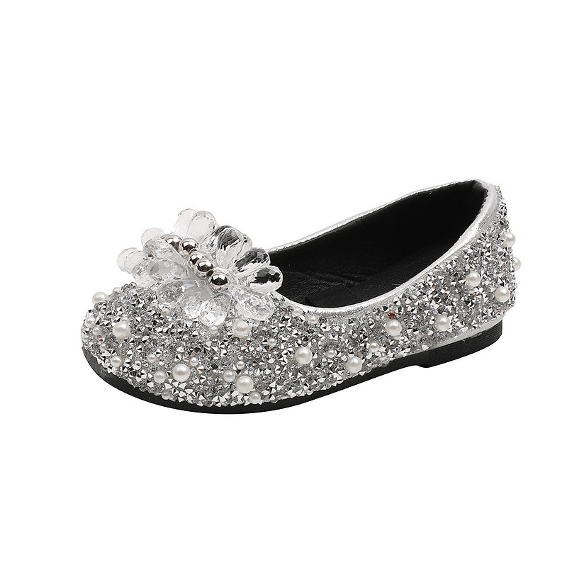 Baby Girls Shoes Manufacturer - Princess Diamond Leather Single Dance