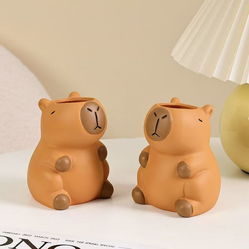Pen Holder Manufacturer - Capybara Cute Cartoon Makeup Brush Holder