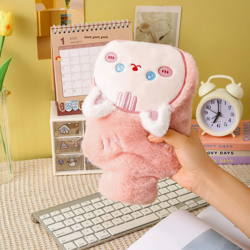 Hot Water Bottle Manufacturer - Cute Flannel Thickened Refillable Explosion-proof