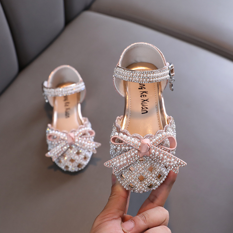 Girls Dance Shoes Manufacturer - Korean Style Princess Floral Hollow-out
