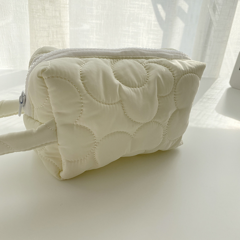 Cosmetic Bag Manufacturer - Japanese Style Quilted Embroidered Polyester