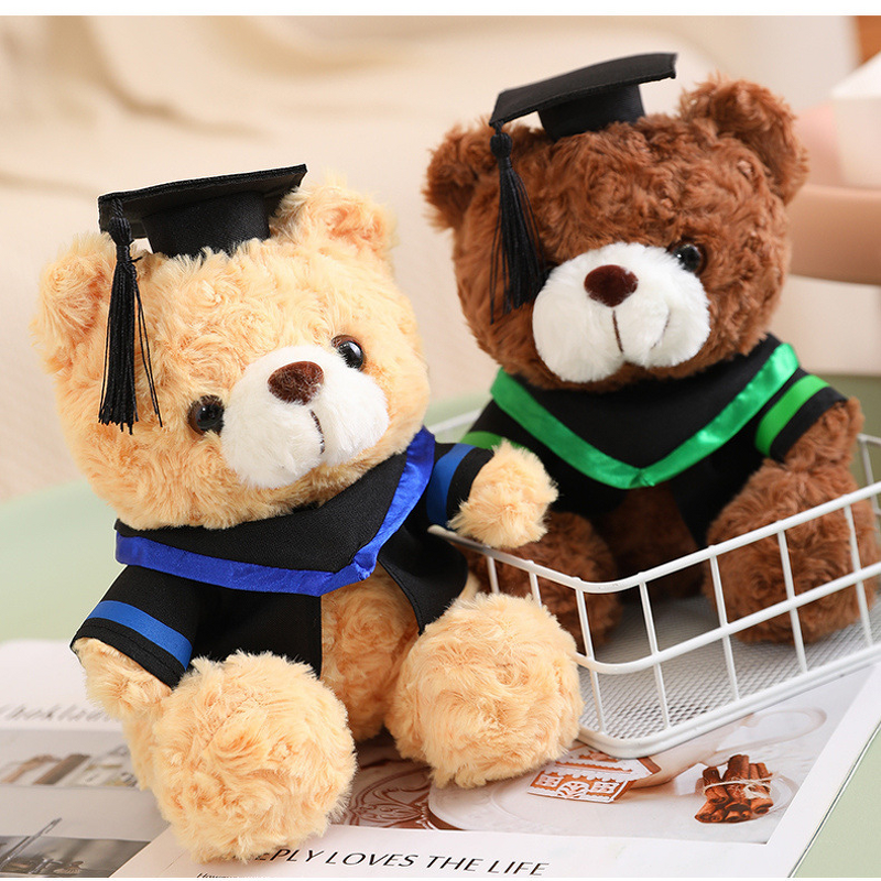 Teddy Bear Doll Manufacturer - Academic Uniform Customized Logo Graduation Gift