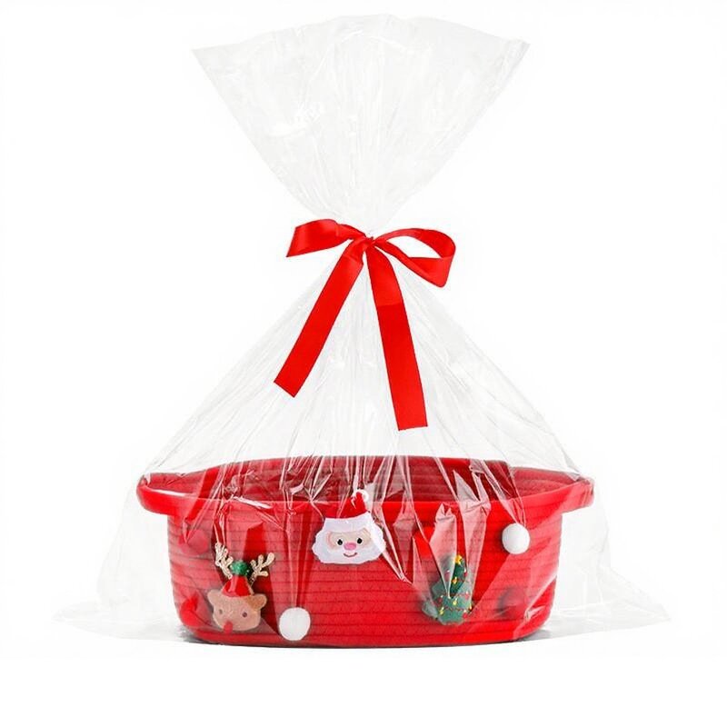Gift Basket Manufacturer - Modern Christmas Santa Claus Storage Cross Border