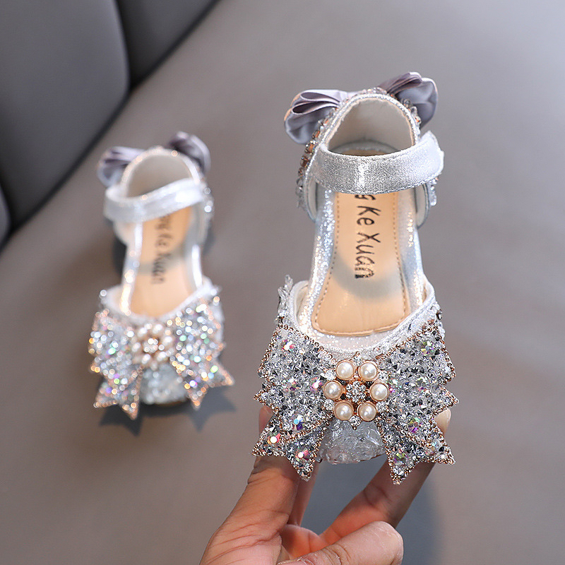 Girls Sandals Manufacturer - Korean Style Rhinestone Soft Sole