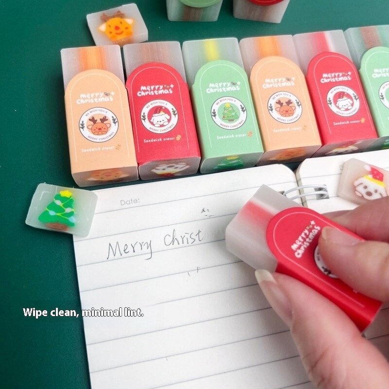 Eraser Manufacturer - Creative Christmas Sandwich Children's Plastic