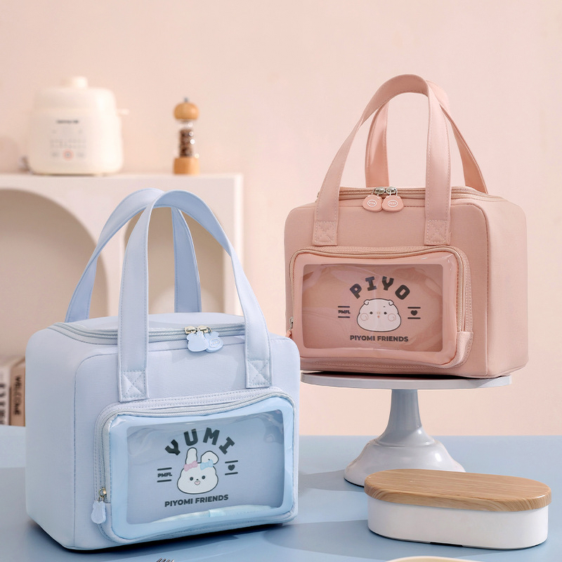 Lunch Box Bag Manufacturer - Cartoon Rabbit Logo Aluminum Foil Insulation