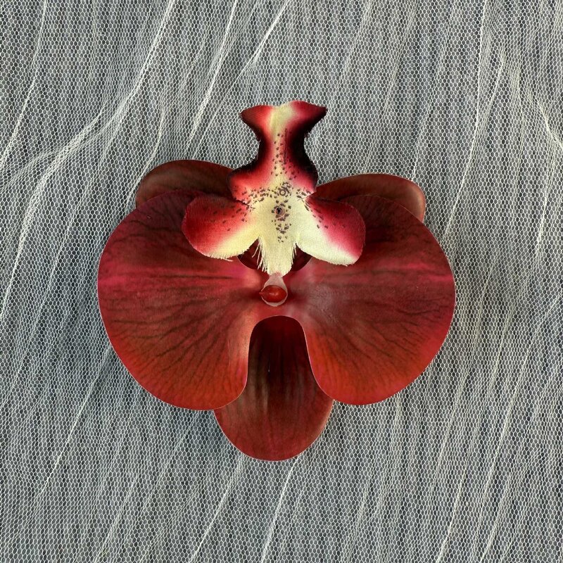 Wedding Hair Accessories Manufacturer - Exquisite 3D Simulation Glue Phalaenopsis