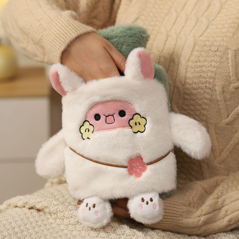 Hot Water Bottle Manufacturer - 1000ML PVC Cartoon Cat Chicken Plush with Covers