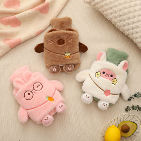 Hot Water Bottle Manufacturer - 1000ML PVC Cartoon Cat Chicken Plush with Covers