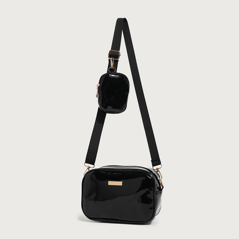 Crossbody Bag Manufacturer - Minimalist Solid Color PU Sequin Decorated