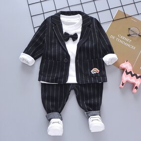 Children's Suit Manufacturer - Boy's Formal Three-Piece Long Sleeve