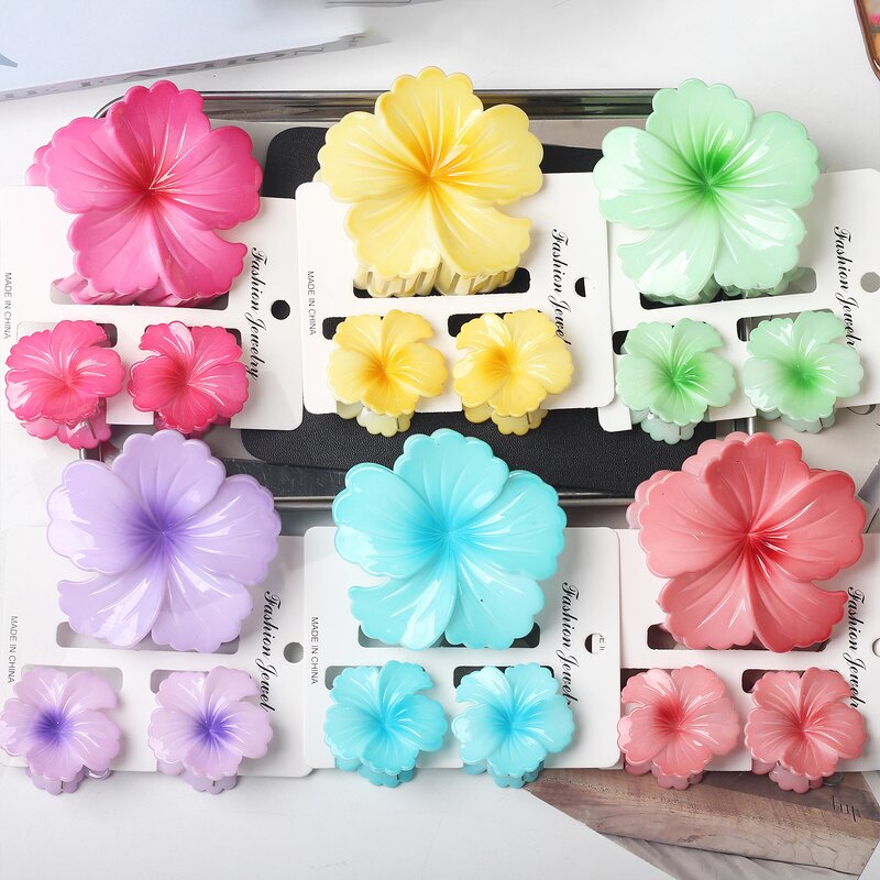 Hair Accessories Set Manufacturer - Elegant Shark Clip Egg Flower Back Head