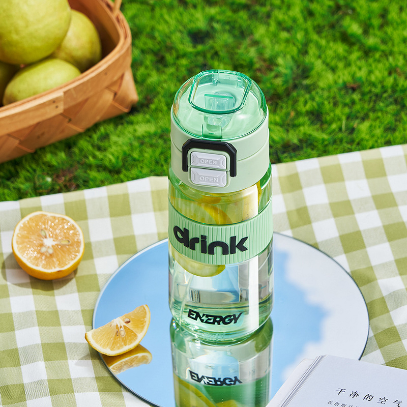 Straw Cup Manufacturer - PC Double Drinking for Outdoor One-Key Pop-up