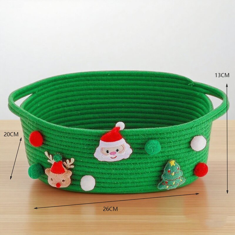Gift Basket Manufacturer - Modern Christmas Santa Claus Storage Cross Border