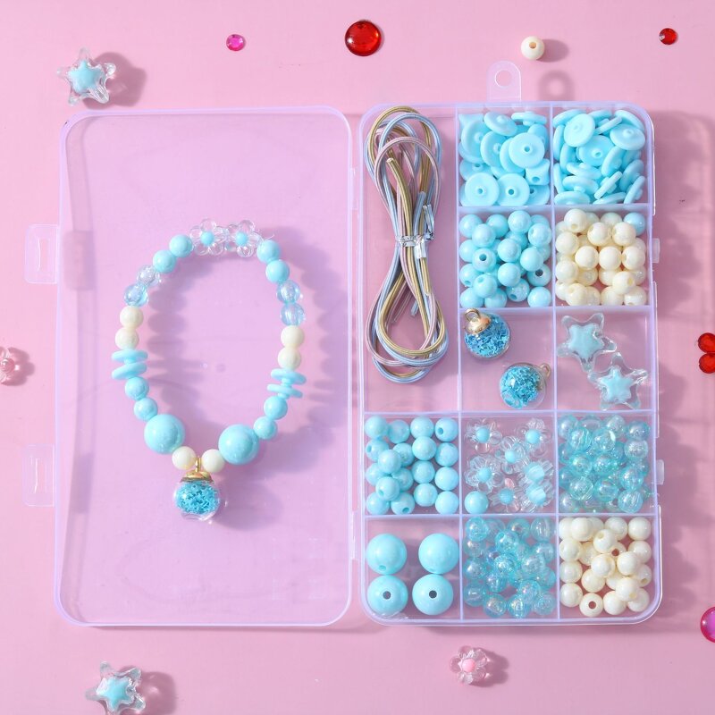 Educational Toys Manufacturer - DIY Beaded Hand-made Bracelet Necklace for Girls